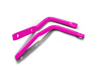 Steinjager A-Pillar Mounted Mirror and Leg Kit; Hot Pink (07-18 Jeep Wrangler JK)