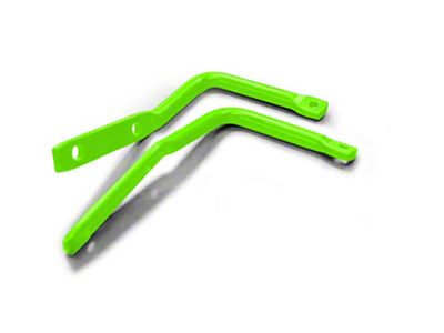 Steinjager A-Pillar Mounted Mirror Legs; Neon Green (07-18 Jeep Wrangler JK)