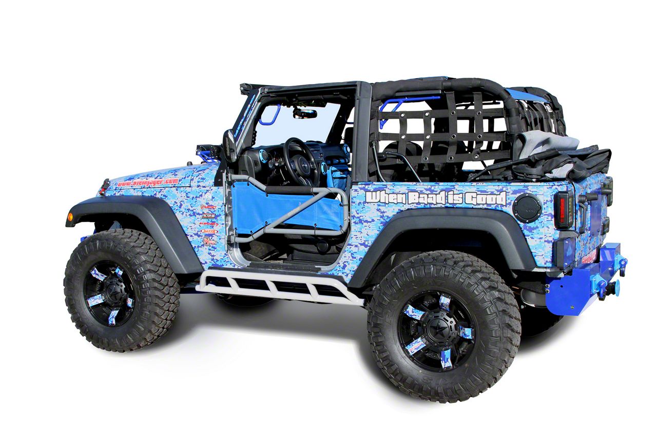 Steinjager Jeep Wrangler Bare Metal Knuckles Rock Sliders
