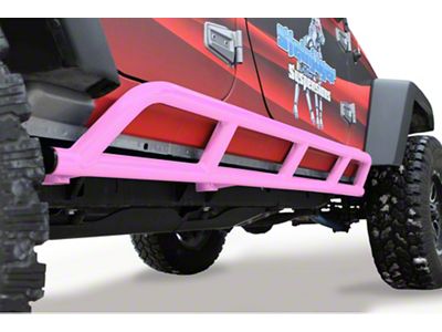 Steinjager Bare Metal Knuckles Rock Sliders; Pinky (07-18 Jeep Wrangler JK 4-Door)