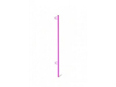 Steinjager 3.80-Foot Flag Pole Kit; Hot Pink (Universal; Some Adaptation May Be Required)