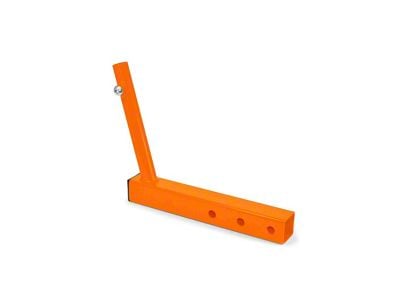 Steinjager Hitch Mounted Single Flag Holder; Fluorescent Orange (Universal; Some Adaptation May Be Required)