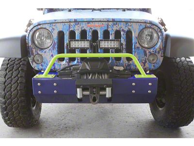 Steinjager Bumper Mounted Light Bar; Gecko Green (07-18 Jeep Wrangler JK)