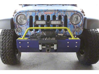 Steinjager Bumper Mounted Light Bar; Lemon Peel (07-18 Jeep Wrangler JK)