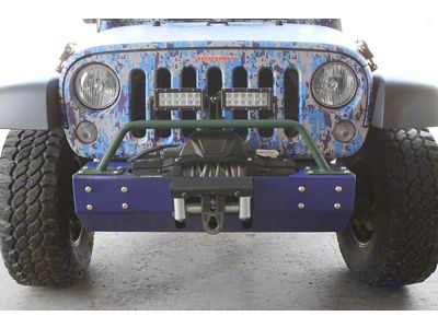 Steinjager Bumper Mounted Light Bar; Locas Green (07-18 Jeep Wrangler JK)