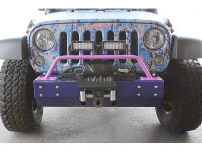 Steinjager Bumper Mounted Light Bar; Pinky (07-18 Jeep Wrangler JK)