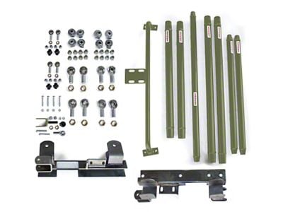 Steinjager Chrome Moly Tube Long Arm Tavel Kit for 2 to 6-Inch Lift; Locas Green (97-02 Jeep Wrangler TJ)