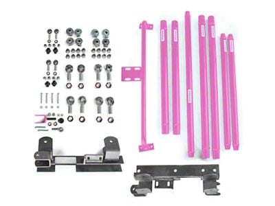 Steinjager Chrome Moly Tube Long Arm Tavel Kit for 2 to 6-Inch Lift; Pinky (97-02 Jeep Wrangler TJ)