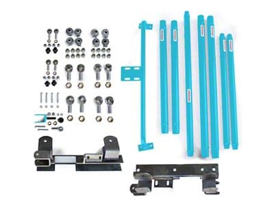 Steinjager Chrome Moly Tube Long Arm Tavel Kit for 2 to 6-Inch Lift; Playboy Blue (97-02 Jeep Wrangler TJ)