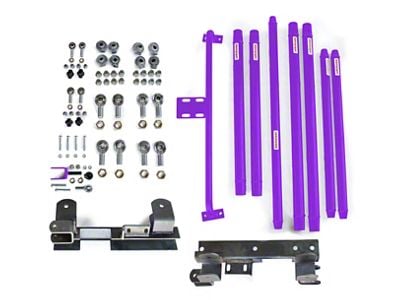 Steinjager Chrome Moly Tube Long Arm Tavel Kit for 2 to 6-Inch Lift; Sinbad Purple (97-02 Jeep Wrangler TJ)