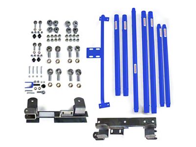 Steinjager Chrome Moly Tube Long Arm Tavel Kit for 2 to 6-Inch Lift; Southwest Blue (97-02 Jeep Wrangler TJ)