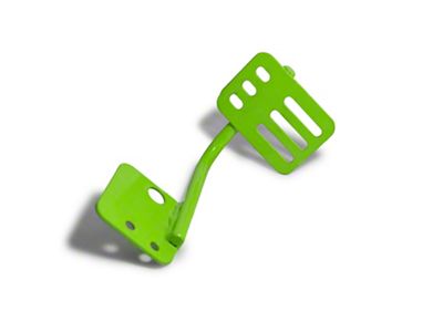 Steinjager Dead Pedal; Neon Green (07-18 Jeep Wrangler JK)