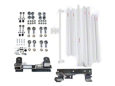 Steinjager DOM Tube Long Arm Travel Kit for 2 to 6-Inch Lift; Cloud White (97-02 Jeep Wrangler TJ)