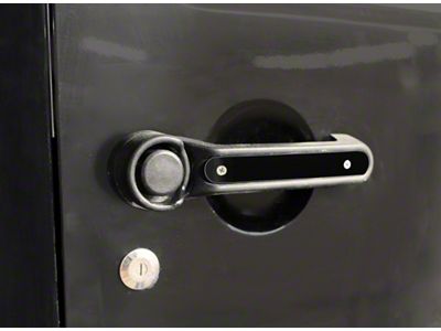 Steinjager Door Handle Accent Kit; Black (07-18 Jeep Wrangler JK)