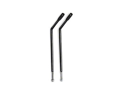 Steinjager Door Hinge Mirror Legs; Black (07-18 Jeep Wrangler JK)