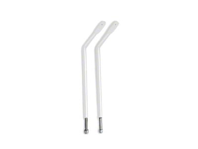 Steinjager Door Hinge Mirror Legs; Cloud White (07-18 Jeep Wrangler JK)
