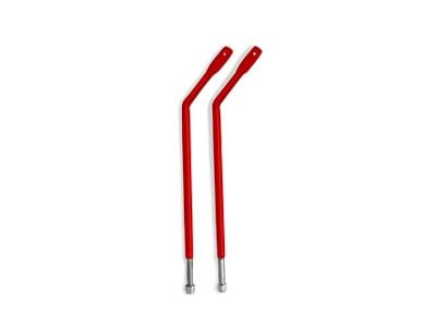 Steinjager Door Hinge Mirror Legs; Red Baron (07-18 Jeep Wrangler JK)