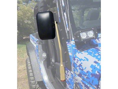 Steinjager Door Hinge Mounted Mirrors; Military Beige (18-25 Jeep Wrangler JL)