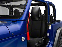 Steinjager Door Hinge Mounted Mirrors; Red Baron (18-24 Jeep Wrangler JL)