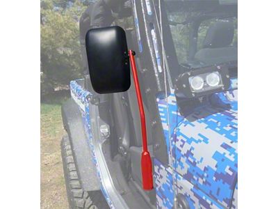 Steinjager Door Hinge Mounted Mirrors; Sinbad Purple (18-25 Jeep Wrangler JL)