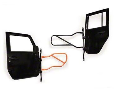 Steinjager Door Holder; Black (97-06 Jeep Wrangler TJ)