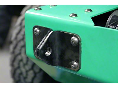 Steinjager D-Ring Mount; Bare Metal (07-18 Jeep Wrangler JK)