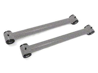 Steinjager Fixed Rear Lower Control Arms for 2.50 to 4-Inch Lift; Gray Hammertone (07-18 Jeep Wrangler JK)