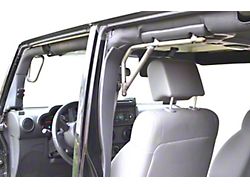 Steinjager Rigid Wire Form Front and Rear Grab Handles; Bare Metal (07-18 Jeep Wrangler JK 4-Door)