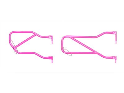 Steinjager Front and Rear Trail Tube Doors; Hot Pink (07-18 Jeep Wrangler JK 4-Door)
