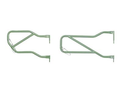 Steinjager Front and Rear Trail Tube Doors; Locas Green (07-18 Jeep Wrangler JK 4-Door)