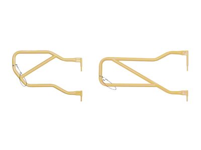 Steinjager Front and Rear Trail Tube Doors; Military Beige (07-18 Jeep Wrangler JK 4-Door)