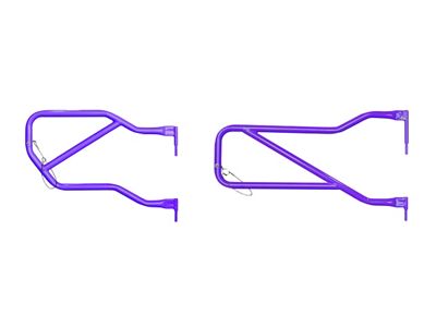 Steinjager Front and Rear Trail Tube Doors; Sinbad Purple (07-18 Jeep Wrangler JK 4-Door)