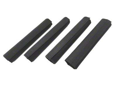 Steinjager Front and Rear Tube Doors Armrest; Black (07-18 Jeep Wrangler JK 4-Door)