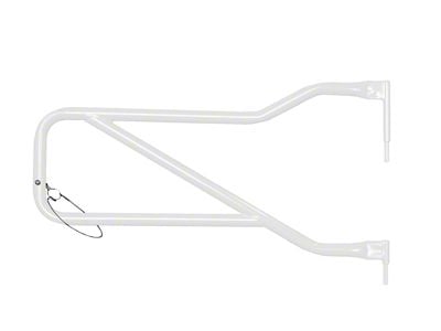 Steinjager Front Trail Tube Doors; Cloud White (07-18 Jeep Wrangler JK)