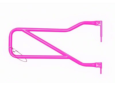 Steinjager Front Trail Tube Doors; Hot Pink (07-18 Jeep Wrangler JK)