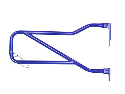 Steinjager Front Trail Tube Doors; Southwest Blue (07-18 Jeep Wrangler JK)