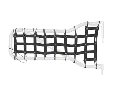 Steinjager Front Tube Door Cargo Net Covers; Black (07-18 Jeep Wrangler JK)