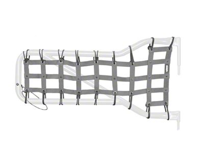 Steinjager Front Tube Door Cargo Net Covers; Gray (07-18 Jeep Wrangler JK)