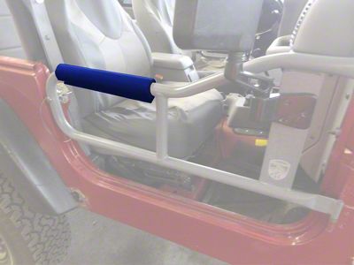 Steinjager Front Tube Doors Armrest; Blue (97-06 Jeep Wrangler TJ)