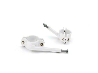 Steinjager High Lift Jack Roll Bar Mount Kit; Cloud White (07-18 Jeep Wrangler JK 2-Door)