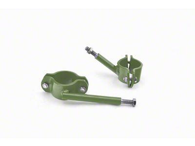 Steinjager High Lift Jack Roll Bar Mount Kit; Locas Green (07-18 Jeep Wrangler JK 4-Door)