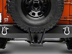 Steinjager Hitch Mounted Dual Flag Holder; Black (Universal; Some Adaptation May Be Required)