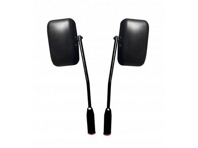 Steinjager Door Hinge Mounted Mirrors; Black (20-25 Jeep Gladiator JT)