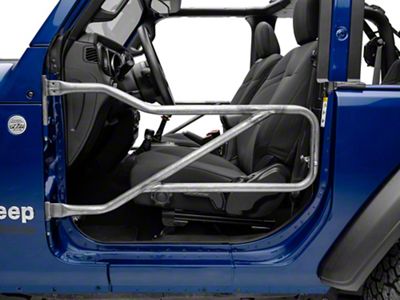 Steinjager Front Trail Tube Doors; Bare Metal (20-25 Jeep Gladiator JT)