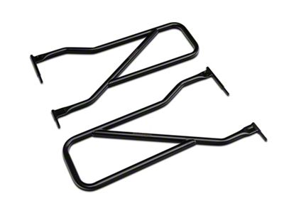 Steinjager Front Trail Tube Doors; Black (20-25 Jeep Gladiator JT)
