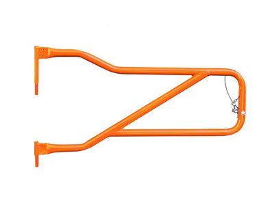 Steinjager Front Trail Tube Doors; Fluorescent Orange (20-25 Jeep Gladiator JT)