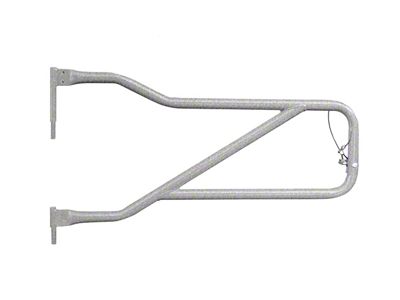Steinjager Front Trail Tube Doors; Gray Hammertone (20-25 Jeep Gladiator JT)