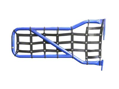 Steinjager Front Tube Door Cargo Net Covers; Black (20-25 Jeep Gladiator JT)