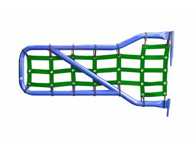Steinjager Front Tube Door Cargo Net Covers; Green (20-25 Jeep Gladiator JT)