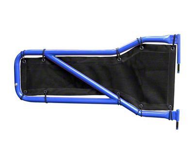 Steinjager Front Tube Door Mesh Covers; Black (20-25 Jeep Gladiator JT)